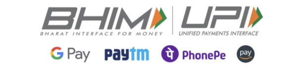 Works with BHIM UPI, Google Pay, Paytm, PhonePe, and Amazon Pay